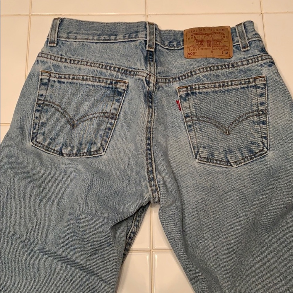 Levi’s 505 straight leg slim fit jeans